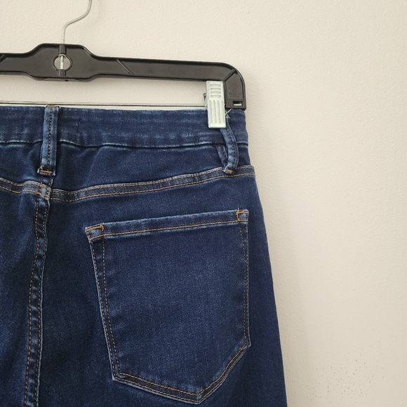 Frame Le Mini Boot High-Rise jeans in Claremore Slit blue Size 30 - Picture 11 of 14